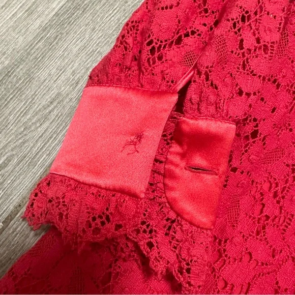 chinese dress ladies Gucci Lace-Trimmed Lingerie Dress